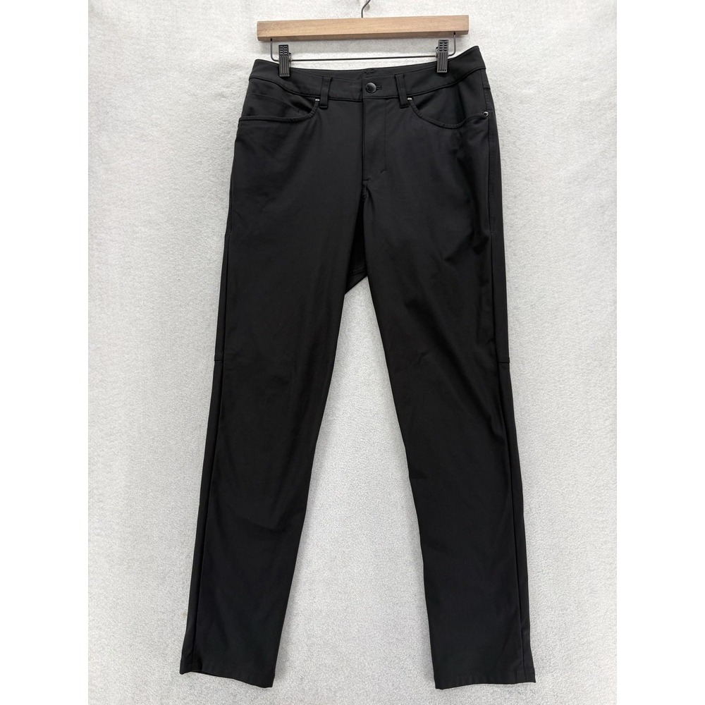 Lululemon ABC Chino Pants Mens 30x30 Black Slim Fit Stretch 5 Pocket Travel Golf